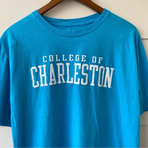 ALTA GRACIA • College of Charleston Blue & White Tee Shirt size Large - Picture 2 of 16